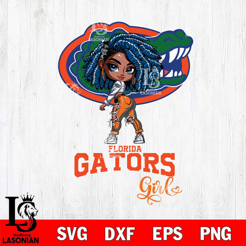 Florida Gators Fan Girl Svg Eps Dxf Png File, Digital Download, Instant Download