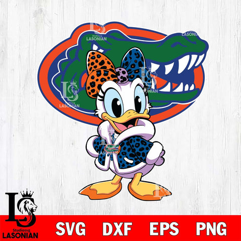 Florida Gators Fancy Daisy Duck Disney Svg Eps Dxf Png File, Digital Download, Instant Download