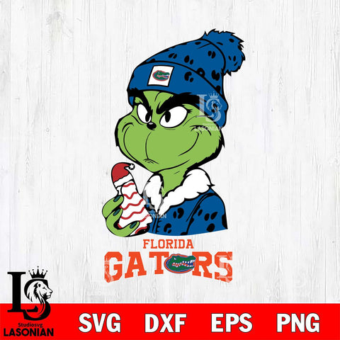 Florida Gators Grinch Tree Cake Svg Eps Dxf Png File, Digital Download, Instant Download