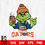 Florida Gators Grinch with coffee Svg Eps Dxf Png File, Digital Download, Instant Download