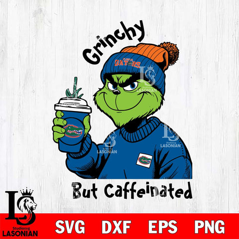 Florida Gators Grinchy But Caffeinated Svg Eps Dxf Png File, Digital Download, Instant Download