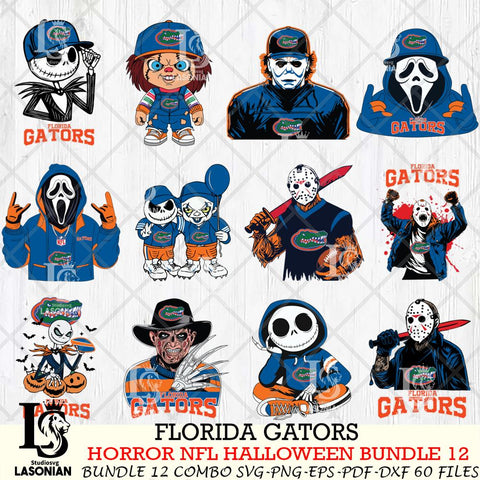 Florida Gators Halloween Bundle 12 SVG Svg Eps Dxf Png File, NCAA bundle svg, Digital Download, Instant Download