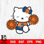 Florida Gators Hello Kitty Cheerleader Svg Eps Dxf Png File, Digital Download, Instant Download