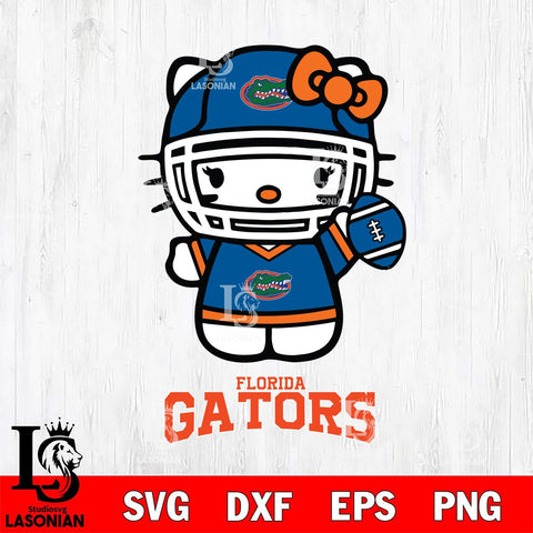 Florida Gators Hello Kitty NCAA 1 Svg Eps Dxf Png File, Digital Download, Instant Download