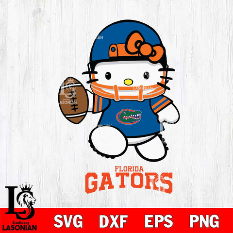 Florida Gators Hello Kitty NCAA 4 Svg Eps Dxf Png File, Digital Download, Instant Download