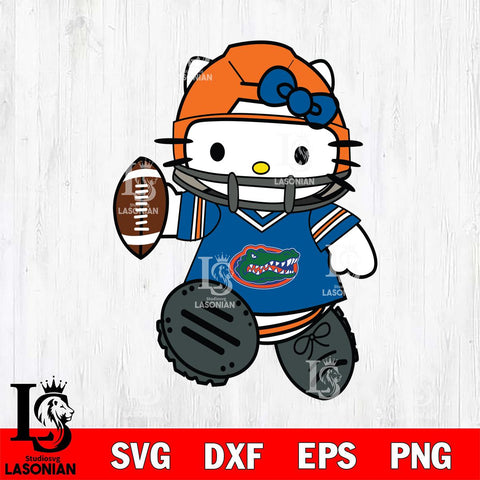 Florida Gators Hello Kitty sport Svg Eps Dxf Png File, NCAA svg, Digital Download, Instant Download