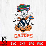 Florida Gators Jack Skellington 2 halloween Svg Eps Dxf Png File, NCAA svg, Digital Download, Instant Download