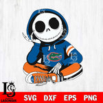 Florida Gators Jack Skellington halloween Svg Eps Dxf Png File, NCAA svg, Digital Download, Instant Download