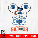 Florida Gators Mickey Heart Rugby Svg Eps Dxf Png File, Digital Download ,Instant Download, Cricut File