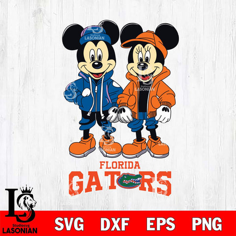 Florida Gators Mickey Minnie Mouse Football Svg Eps Dxf Png File, NCAA svg , File Cut , Digital Download , Instant Download, Cut Svg Files