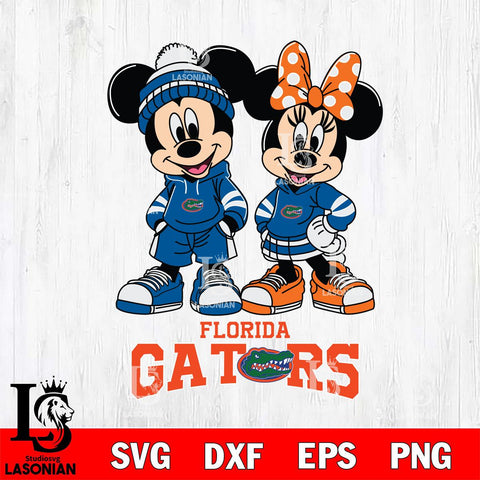 Florida Gators Mickey Minnie Rugby Hoodie Svg Eps Dxf Png File, NCAA svg , File Cut , Digital Download , Instant Download, Cut Svg Files