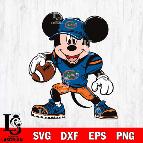 Florida Gators Mickey Mouse Svg Eps Dxf Png File, NCAA svg, Digital Download, Instant Download