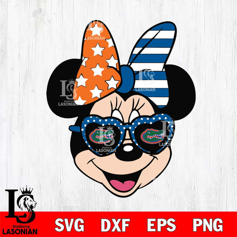 Florida Gators Minnie Mouse Love Svg Eps Dxf Png File, NCAA svg, Digital Download, Instant Download