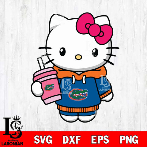 Florida Gators Pretty Hello Kitty Svg Eps Dxf Png File, Digital Download, Instant Download