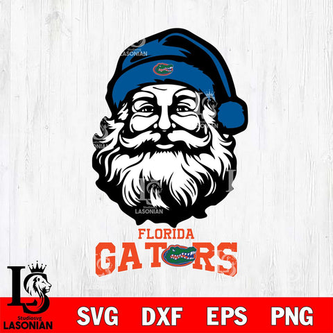 Florida Gators Santa Claus Christmas Svg dxf eps png pdf file,NCAA svg,Digital Download,Cricut file