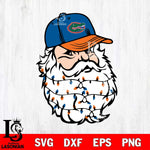 Florida Gators Santa Claus Face Svg dxf eps png pdf file,NCAA svg,Digital Download,Cricut file