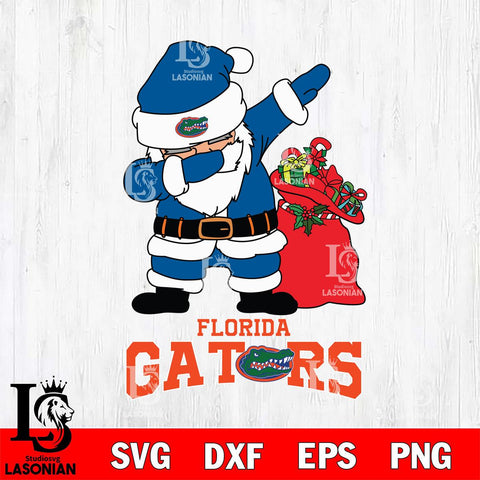 Florida Gators Santa Dabbing Christmas Svg dxf eps png pdf file,NCAA svg,Digital Download,Cricut file