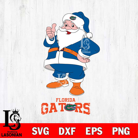 Florida Gators Santa claus Svg dxf eps png pdf file,NCAA svg,Digital Download,Cricut file