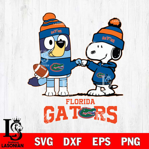 Florida Gators Snoopy & Bluey Football Svg Eps Dxf Png File,NCAA Svg Files,Chill Guy svg ,Digital Download ,Instant Download, Cricut File