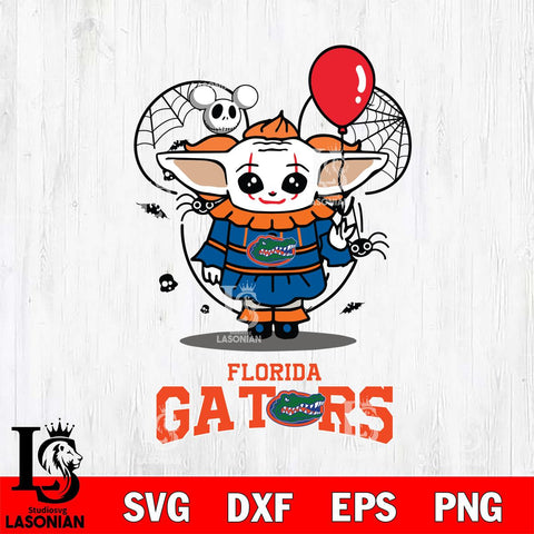 Florida Gators Stitch Pennywise Halloween Svg Eps Dxf Png File, Digital Download, Instant Download