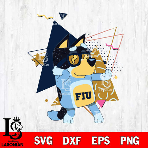 Florida International Panthers Bluey 4 Svg Eps Dxf Png File, Digital Download, Instant Download