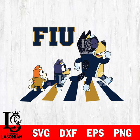 Florida International Panthers Bluey 6 Svg Eps Dxf Png File, Digital Download, Instant Download