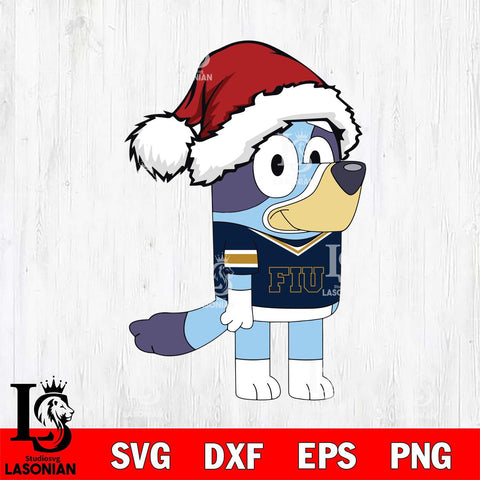 Florida International Panthers Bluey Cartoon Christmas Svg Eps Dxf Png File, Digital Download, Instant Download