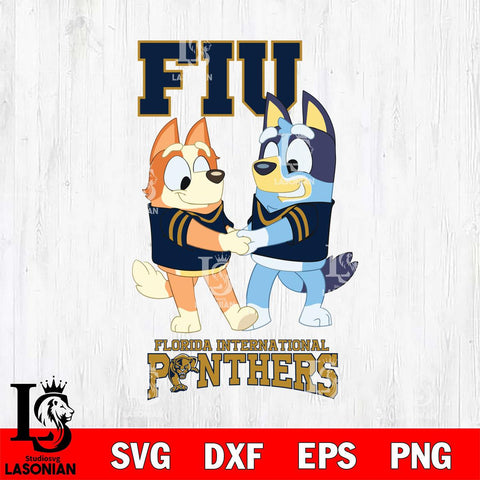 Florida International Panthers Bluey Chilli Dance Svg Eps Dxf Png File, Digital Download, Instant Download