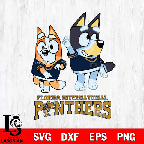 Florida International Panthers Bluey Chilli Mode Dance Svg Eps Dxf Png File, Digital Download, Instant Download