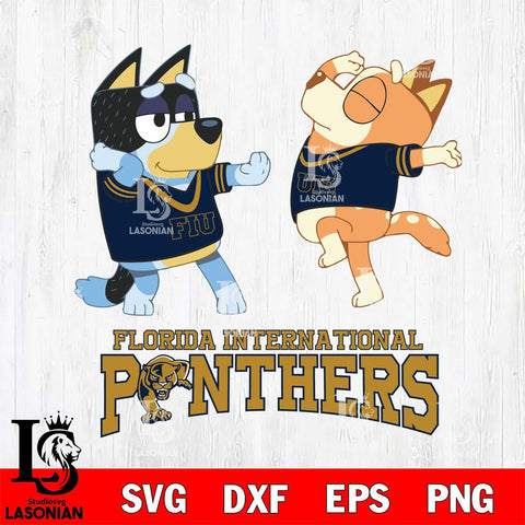 Florida International Panthers Bluey Dance Svg Eps Dxf Png File, Digital Download, Instant Download