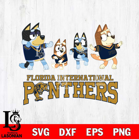 Florida International Panthers Bluey Dance Mode Squats Svg Eps Dxf Png File, Digital Download, Instant Download