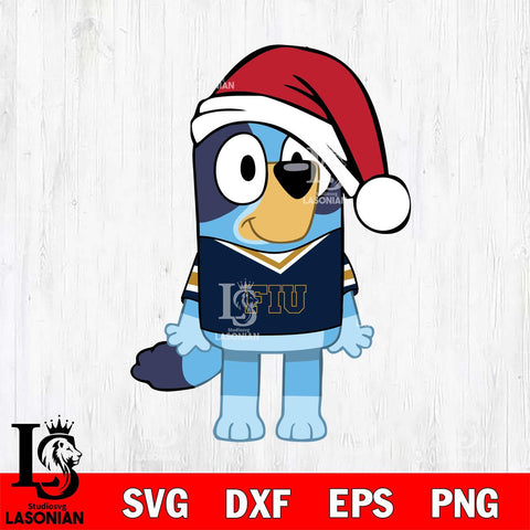 Florida International Panthers Bluey Dog Christmas Svg Eps Dxf Png File, Digital Download, Instant Download