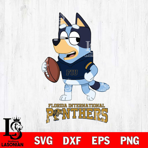 Florida International Panthers Bluey Football Sport Svg Eps Dxf Png File, Digital Download ,Instant Download, Cricut File