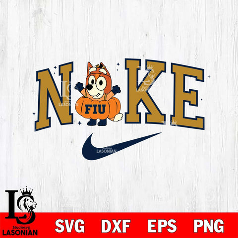 Florida International Panthers Bluey Halloween Nike NCAA Svg Eps Dxf Png File, Digital Download, Instant Download