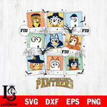 Florida International Panthers Bluey Halloween Sport Svg Eps Dxf Png File, Digital Download, Instant Download