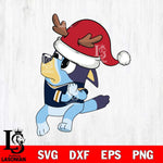 Florida International Panthers Bluey Santa Claus Christmas Svg Eps Dxf Png File, Digital Download, Instant Download