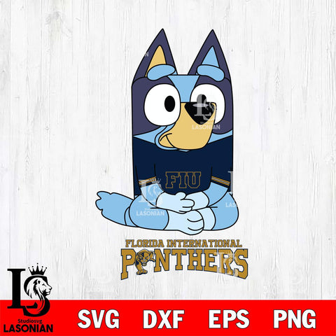 Florida International Panthers Bluey Styles Football Svg Eps Dxf Png File,NCAA Svg Files,Bluey svg ,Digital Download ,Instant Download, Cricut File