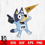 Florida International Panthers Bluey flag Svg Eps Dxf Png File, Digital Download, Instant Download