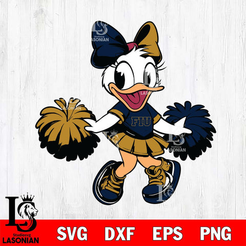 Florida International Panthers Daisy Duck Cheerleader Svg Eps Dxf Png File, NCAA svg, Digital Download, Instant Download