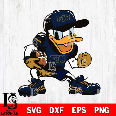 Florida International Panthers Donal Duck Svg Eps Dxf Png File, NCAA svg, Digital Download, Instant Download