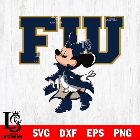 Florida International Panthers Glamorous Minnie Svg Eps Dxf Png File, Digital Download, Instant Download