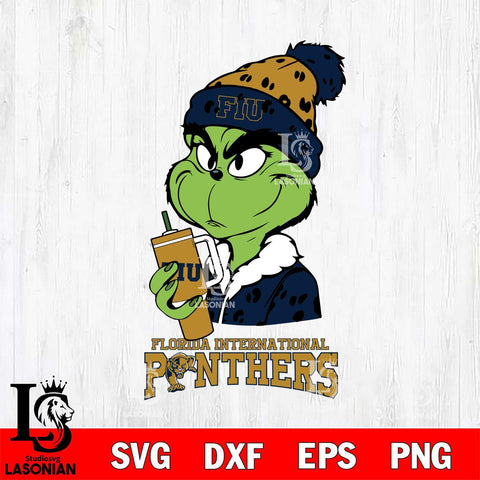 Florida International Panthers Grinch Bougie Leopard Svg Eps Dxf Png File, Digital Download, Instant Download