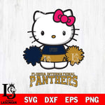 Florida International Panthers Hello Kitty Cheerleader 2 Svg Eps Dxf Png File, Digital Download, Instant Download