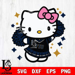 Florida International Panthers Hello Kitty Cheerleader 4 Svg Eps Dxf Png File, Digital Download, Instant Download