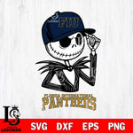 Florida International Panthers Jack Skellington 3 Halloween Svg Eps Dxf Png File, NCAA svg, Digital Download, Instant Download