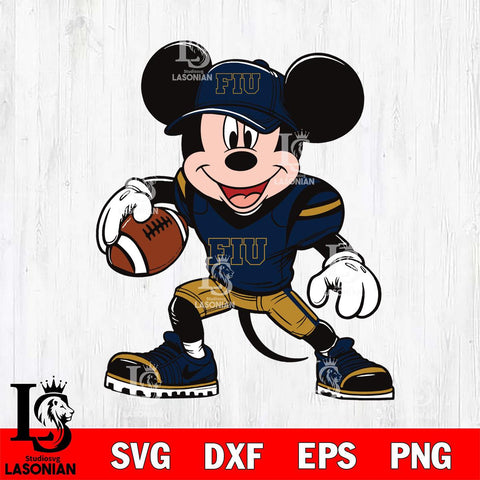 Florida International Panthers Mickey Mouse Svg Eps Dxf Png File, NCAA svg, Digital Download, Instant Download