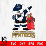 Florida International Panthers Santa Dabbing Christmas Svg dxf eps png pdf file,NCAA svg,Digital Download,Cricut file