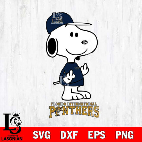 Florida International Panthers Snoopy Sport 8 Svg Eps Dxf Png File, Digital Download