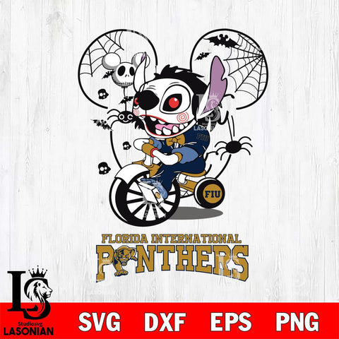 Florida International Panthers Stitch Jigsaws Halloween Svg Eps Dxf Png File, Digital Download, Instant Download