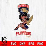 Florida Panthers Beauty Black Fairy Betty Boop, Svg Eps Dxf Png File, Digital Download